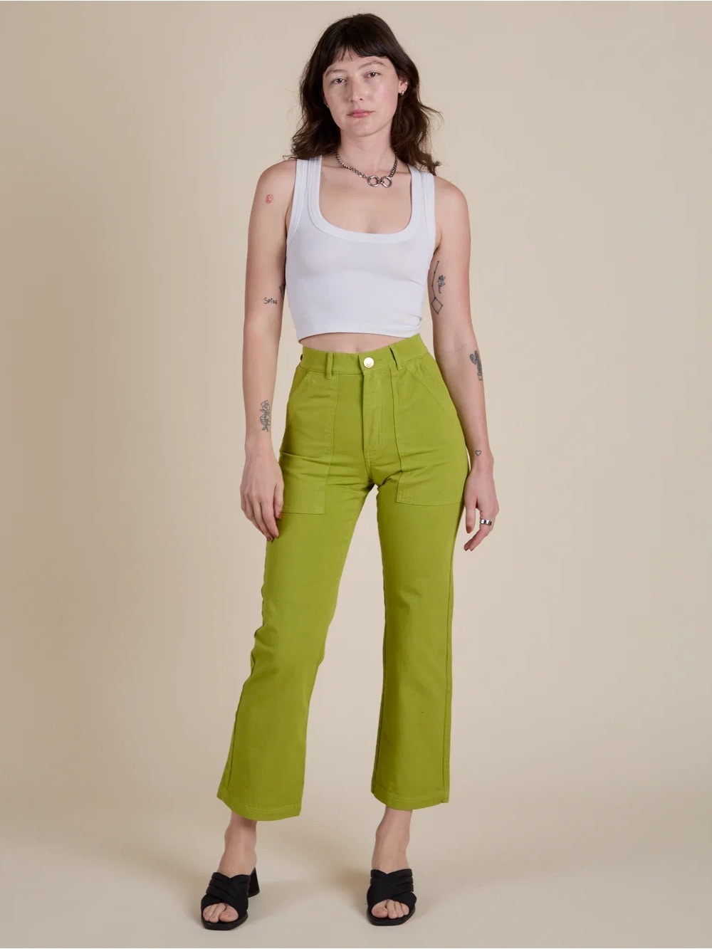 Big Bud Press Work Pants in Olive Green Size XS Cotton Twill Normcore Casual